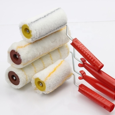 Πλαστικό χειριστήριο PP 4 ιντσών Mini Roller Paint Roller για επαγγελματικά εργαλεία ζωγραφικής τοίχων