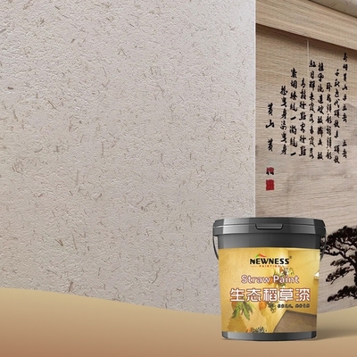 Tio2 MF Custom Natural Pastoral Style Χώμα Άργιλο Άχυρο λάσπη Κίτρινη ζωγραφική τοίχου για πράσινα σπίτια