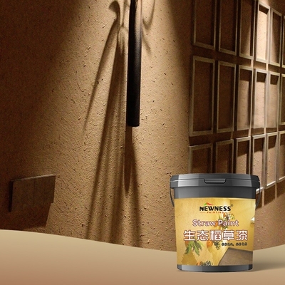 Tio2 MF Custom Natural Pastoral Style Χώμα Άργιλο Άχυρο λάσπη Κίτρινη ζωγραφική τοίχου για πράσινα σπίτια