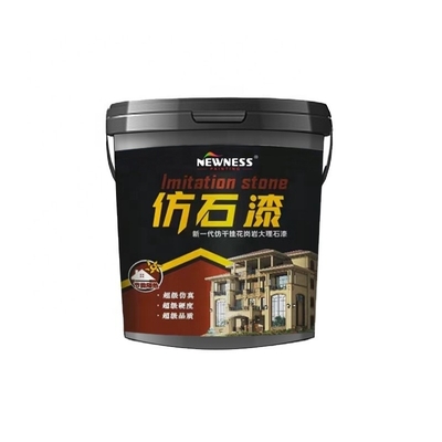 20KG/BUCKET Χρώμα βάσης νερού Μαρμάρινη πέτρα Έκταση ψεκασμού Πίνακας χρωμάτων πέτρας