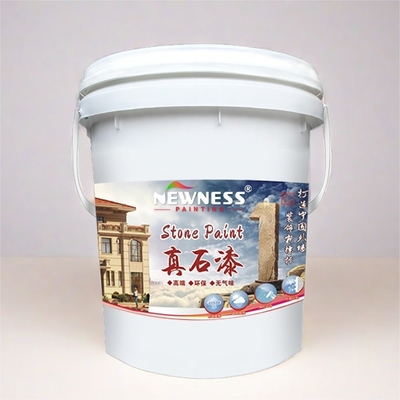 20KG/BUCKET Χρωματισμένη χρώση από φυσική πέτρα με υψηλή προσκόλληση για εξωτερική τοιχογραφία