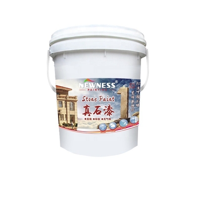 20KG/BUCKET Χρωματισμένη χρώση από φυσική πέτρα με υψηλή προσκόλληση για εξωτερική τοιχογραφία