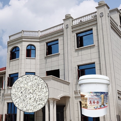 20KG/BUCKET Χρωματισμένη χρώση από φυσική πέτρα με υψηλή προσκόλληση για εξωτερική τοιχογραφία
