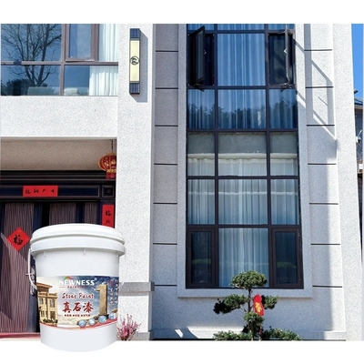 20KG/BUCKET Χρωματισμένη χρώση από φυσική πέτρα με υψηλή προσκόλληση για εξωτερική τοιχογραφία