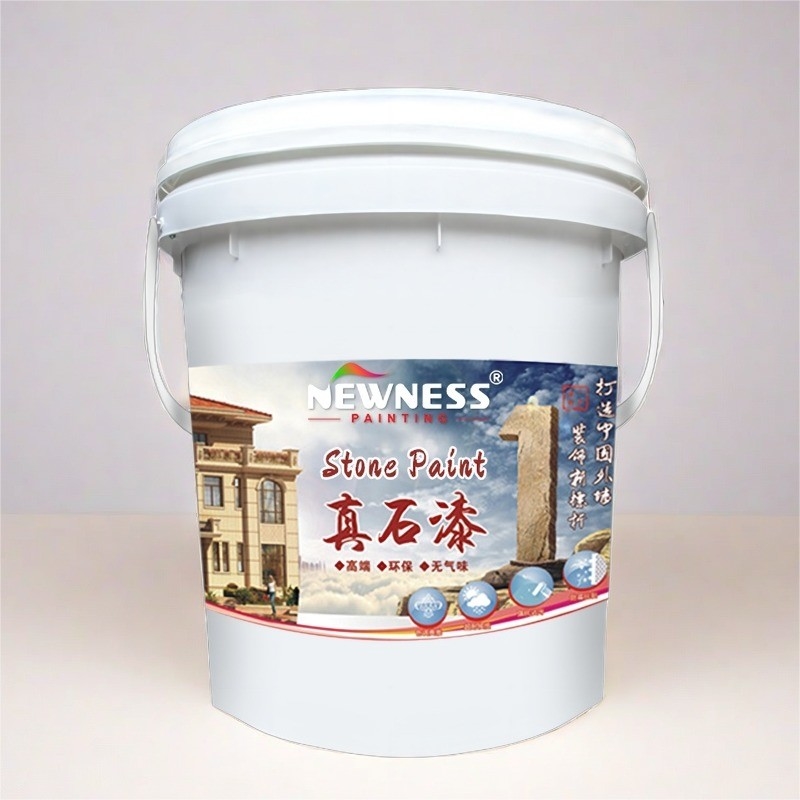 20KG/BUCKET Χρωματισμένη χρώση από φυσική πέτρα με υψηλή προσκόλληση για εξωτερική τοιχογραφία
